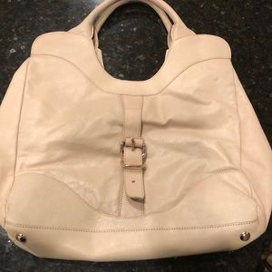 Foley & Corinna ivory leather handbag